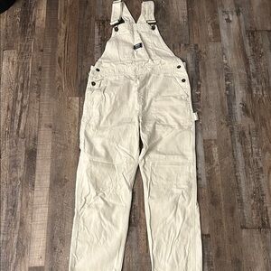 Vans Cream Overalls with Metal Accents